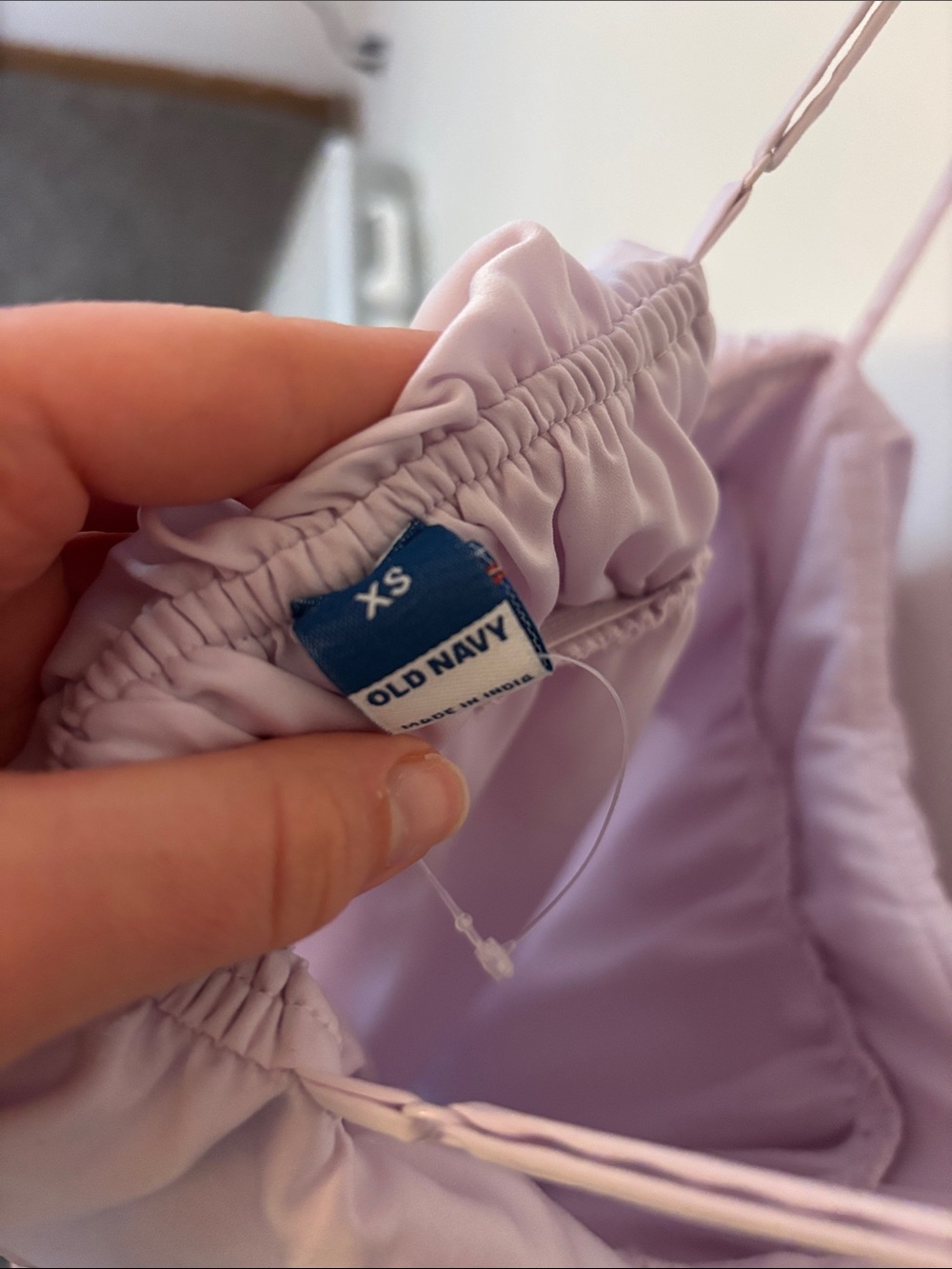 Lavender Ruffle Satin Dress - Picture 3 of 3